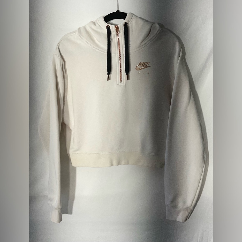 Nike Cream Relaxed Fit Hoodie Sweatshirt - Picture 3 of 8